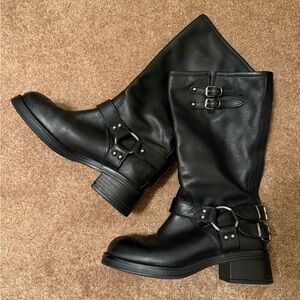 Steve Madden Black Moto Boots